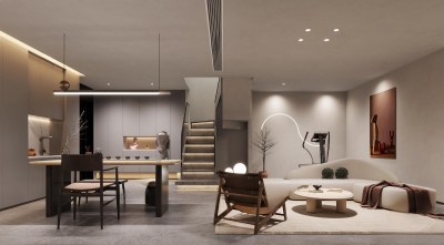 现代茶室3D模型下载
